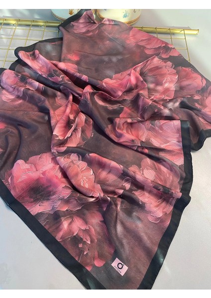 Vavscarfs Summer Rosaline Desen Pamuk Ipek Şal Kiraz Çiçeği