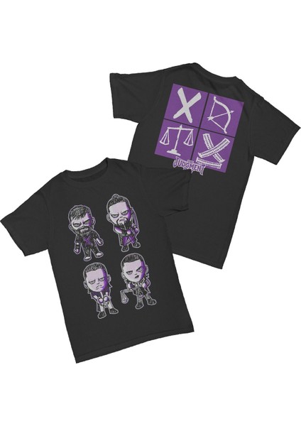 Dominik Mysterio Baskılı Pamuk T-Shirt