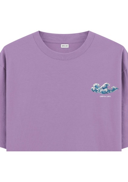 Wave - Oversize T-Shirt Mor fiyatları