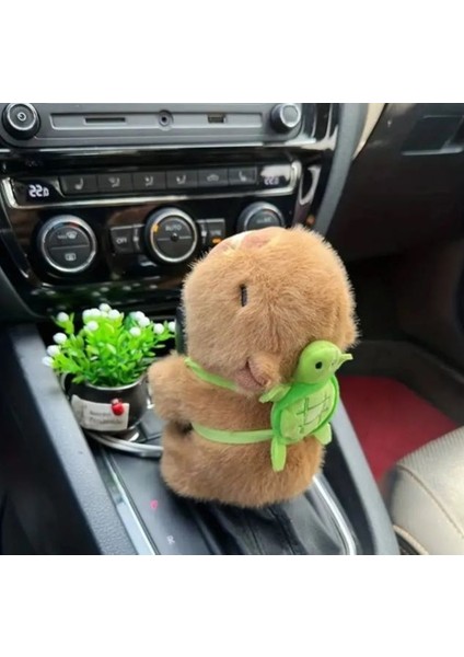Kapibara Kaplumbağalı Peluş Oyuncak Bileklik Araba Aksesuarı 18 cm fiyatları