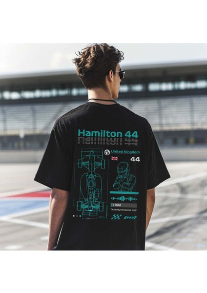 Formula 1 Pilot Detay Tasarım Baskılı Unisex T-Shirt