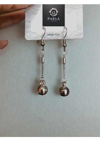 El Yapımı Işıltılı Küpe - Disco Topu fiyatları