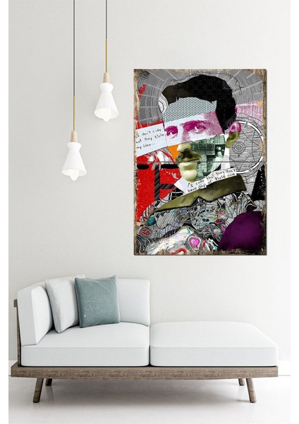 Nicola Tesla Dekoratif Mdf Tablo 70CMX 100CM fiyatları