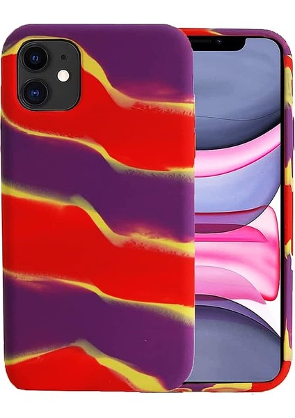 Renkli Desenli Kılıf IPhone 12 Pro Ile Uyumlu Baskılı Kılıf Kadife Iç Yüzey Leke Tutmaz Silinebilir Dizayn Renkli Baskılı Desenli Taribo Kılıf Fulmıne