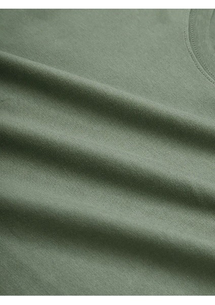 Haki Papatya Baskılı Kadın T-Shirt modelleri