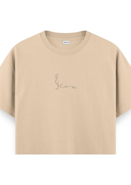 Bhujangasana Yoga Regular T-Shirt Krem fiyatları