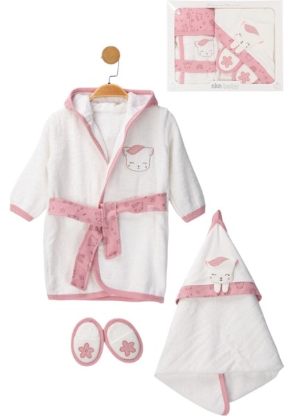 Lüx Bebek Bornoz Seti