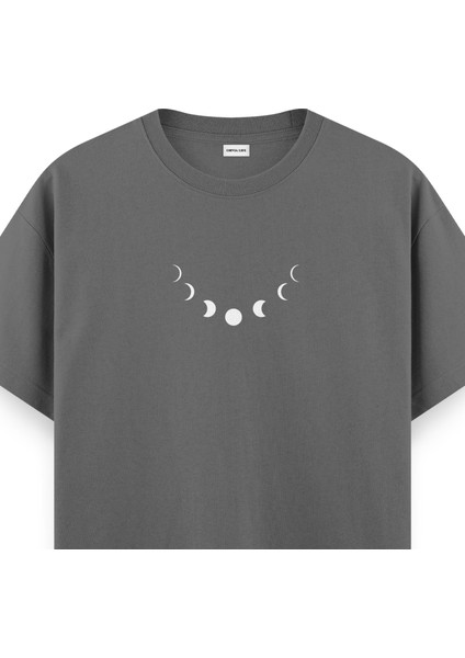 Lunar Cycle Yoga Regular T-Shirt Antrasit fiyatları