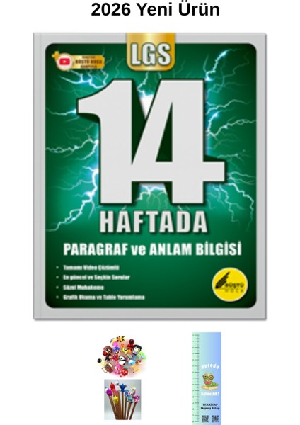 8. Sınıf Paragraf Seti 3 Kitap ( On+Son Nokta+14 Haftada Anlam Bilgisi) (Tırtıl A+Kalem B.) fırsatları