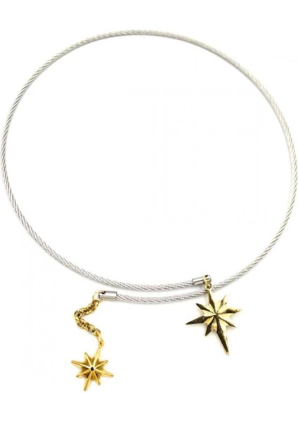 Kutup Yıldızı Tasma Kolye - Gümüş fiyatları