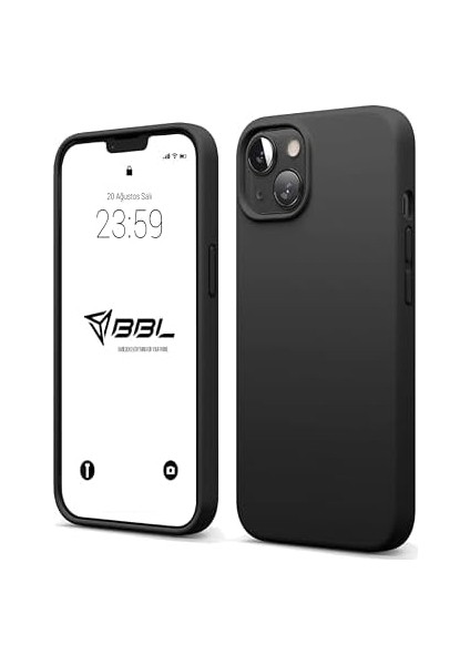 iPhone Kılıf Ince Sıvı Silikon 3 Katmanlı Tam Kaplamalı Yumuşak Jel Kauçuk Kılıf Kapak (Siyah, iPhone 13/14) modelleri