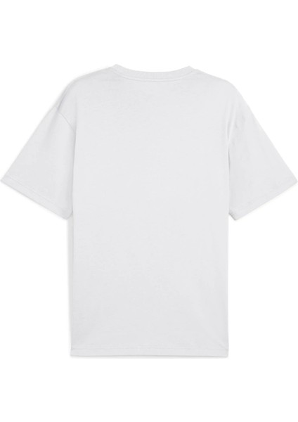 Erkek Puma Ess Relaxed No. 1 Logo Tee Beyaz Erkek T-Shirt