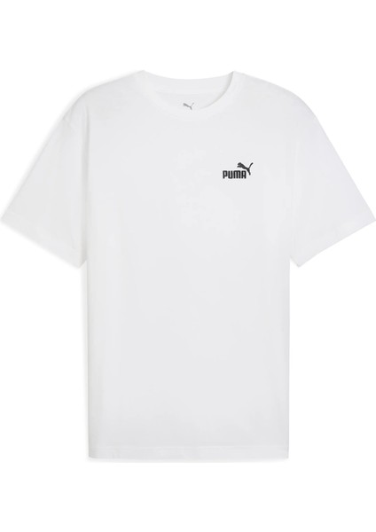 Erkek Puma Ess Relaxed No. 1 Logo Tee Beyaz Erkek T-Shirt fiyatları