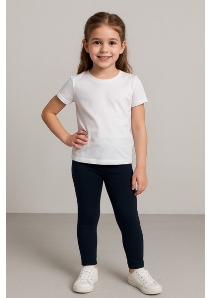 Kız Çocuk Siyah Çelik Tayt