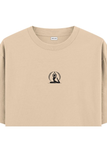 Mermaid Yoga Oversize T-Shirt Krem fiyatları