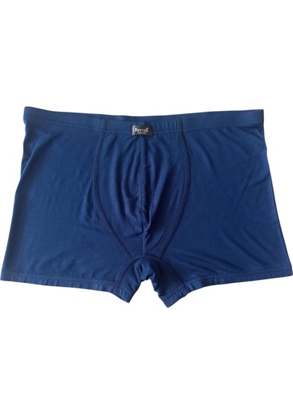 Bamboo Boxer Pamuklu Cotton Modal Elasten 3'lü Ekonomik Paket Siyah-Gri-Lacivert Ekstra Esnek Yumuşak Slim Fit Babx1-4