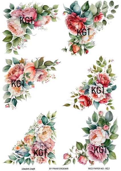 Gül Serisi Kg1 Pirinç Dekopaj 30*42 cm