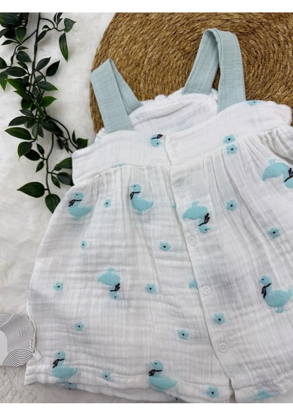 Kız Bebek Pamuklu Müslin Kumaş Elbise fiyatları
