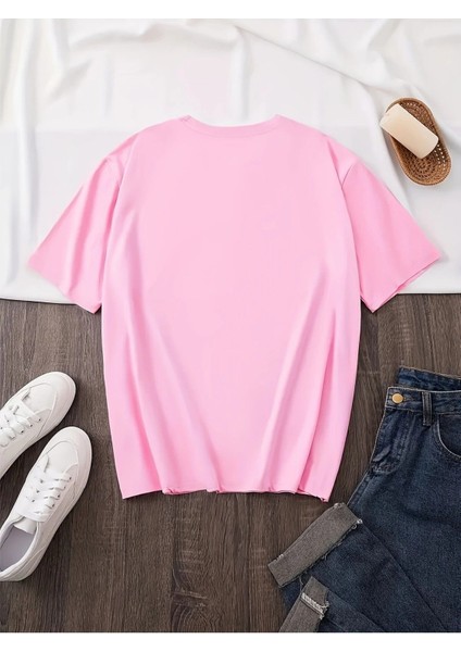 Pembe Panter Baskılı Kadın T-Shirt fiyatları