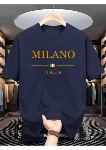 Milano Italia Baskılı T-Shirt