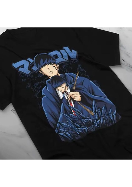 Mashle Baskılı T-Shirt