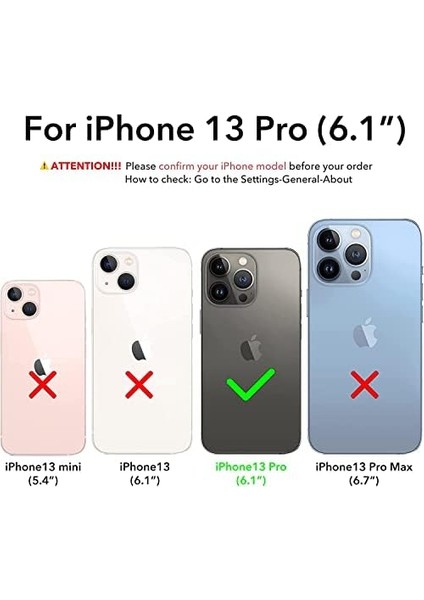 Apple iPhone 13 Pro Kılıf 6.1 ile Uyumlu, Ince Sıvı Silikon 3 Katmanlı Tam Kaplamalı Yumuşak Jel Kauçuk Kılıf Kapak, (Koyu Yeşil, 6.1 Inç) fiyatları