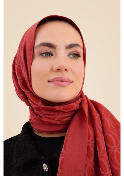 Bambunoor Kiremit Naia Pamuk Şal 70X210