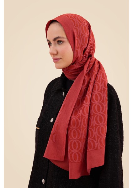 Bambunoor Kiremit Naia Pamuk Şal 70X210 modelleri