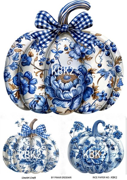 Kabak Serisi Halloween, Kabak, Pumpkin Kbk2 Pirinç Dekopaj 30*42 cm