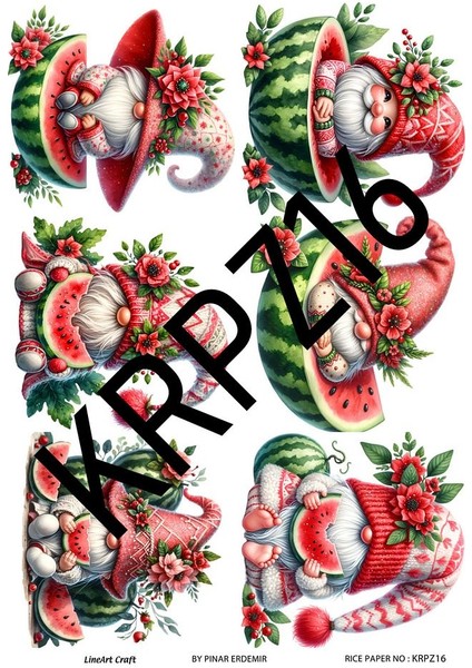 Karpuz Serisi KRPZ16 Pirinç Dekopaj 30*42 cm