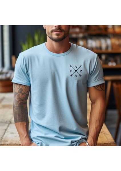 Baba (Papa) Baskılı Erkek Pamuk T-Shirt