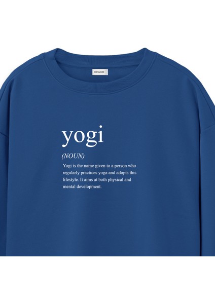 Yogi - Regular Sweatshirt Royal Mavi fiyatları
