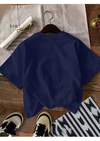 California Ayıcık Baskılı Kadın Lacivert T-Shirt modelleri