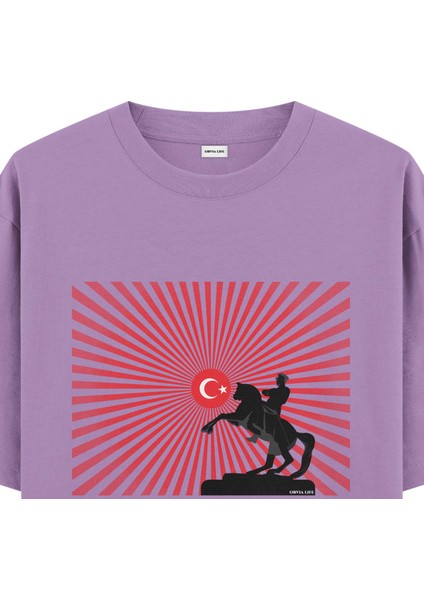 Ulu Önder - Oversize T-Shirt Mor fiyatları