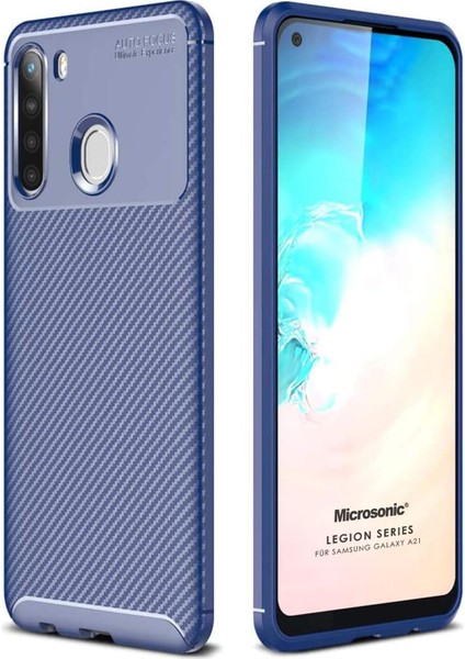 Samsung Galaxy A21 Için Kılıf Legion Series Lacivert [galaxy A21 ile Uyumlu Kılıf - Lacivert]