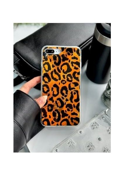Aksesuar Iphone 7 Plus ve 8 Plus Uyumlu Shine Leopar Renk Geçişl Desenli Silikon Kılıf - Leopar fiyatları