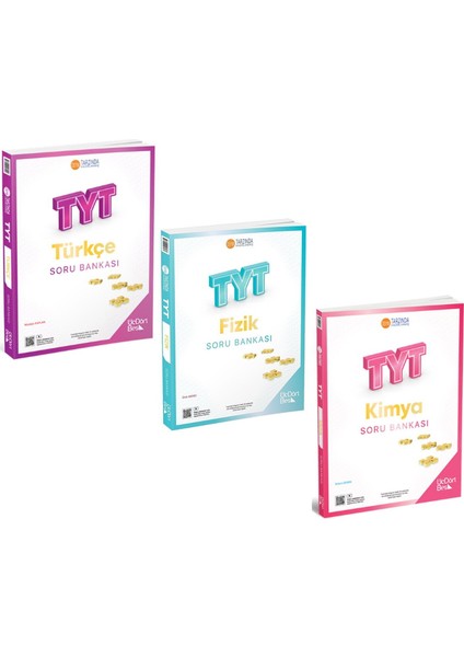 Üç Dört Beş Tyt Fizik Tyt Türkçe Tyt Kimya Soru Bankası 3 Kitap Set