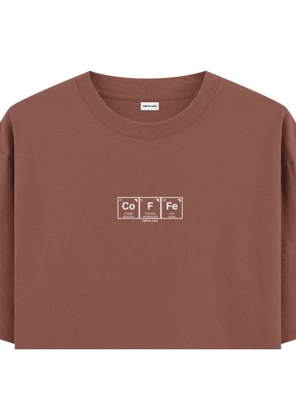 Coffe - Oversize T-Shirt Kahverengi fiyatları