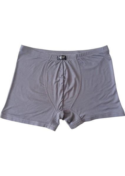 Bamboo Boxer Pamuklu Cotton Modal Elasten 3'lü Ekonomik Paket Gri Ekstra Esnek Yumuşak Slim Fit Babx1-2 modelleri