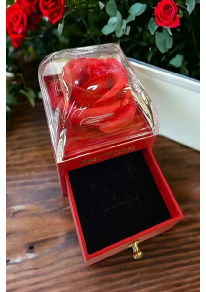 Sonsuzluk Gül Tasarımlı Takı Kutusu Hediyelik Dekoratif