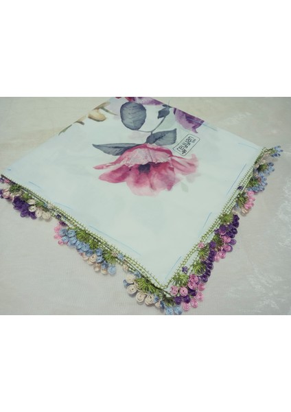 ve Reyhan El Emeği Iğne Oyası Yazma , Fular ,yemeni, Mevlüt Örtüsü ,hediyelik 4 Kenarı Oyalı