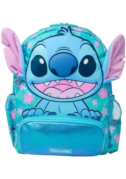 Smiggle Stitch 36 cm Anaokul ve Ilkokul Aşırı Şirin Çanta Kapüşon Detaylı