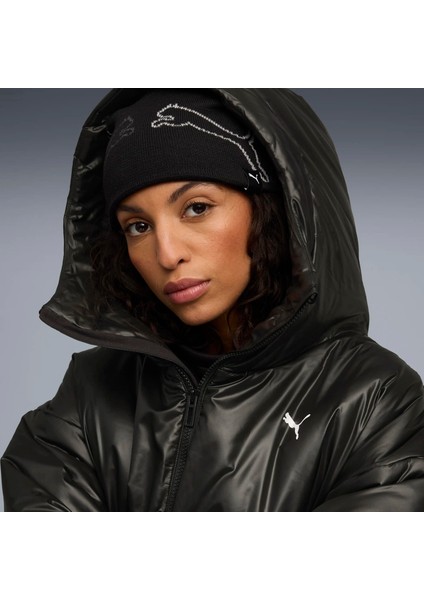Kadın Siyah Puma Shiny Hooded Padded Jacket Siyah Kadın Mont fiyatları