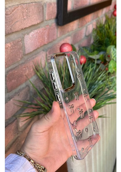 Samsung Galaxy A56 5g Uyumlu Fiyonk ve Incili Kaliteli Şeffaf Kılıf - Kırılmaz Cam Hediyeli fırsatları