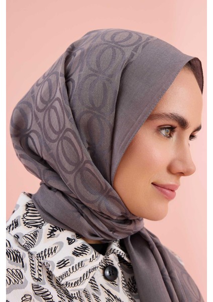 Bambunoor Antrasit Naia Pamuk Şal 70X210 modelleri