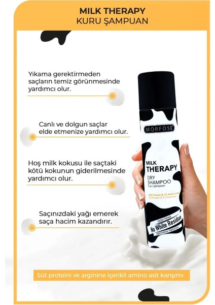 Kuru Şampuan Milk Therapy 200 ml - Besleyici - Mrfs modelleri