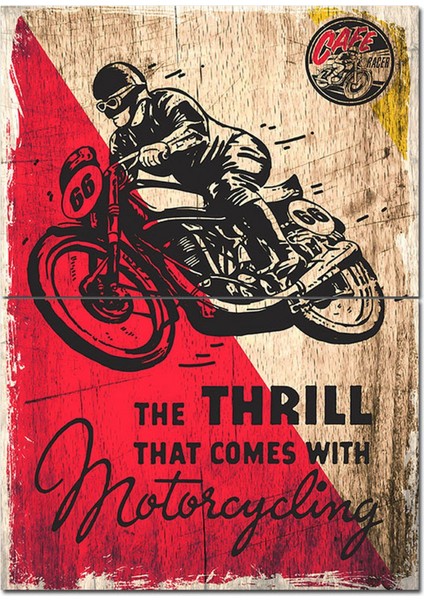 Motor Yarışı Ile Gelen Heyecan Art Mdf Poster 70CMX 100CM