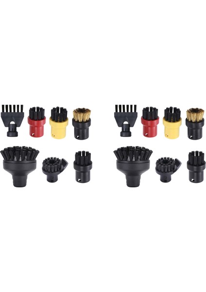 2x Yuvarlak Fırça Düz Fırça Başkanı Karcher Sc1 Sc2 Sc3 Sc4 Buhar Temizleyici Süpürücü Için Büyük Yuvarlak Fırça Temizleme Fırçası (Yurt Dışından) fiyatları