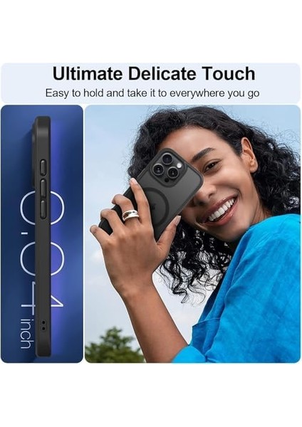 Güçlü Manyetik iPhone 15 Telefon Kılıfı, [askeri Düzey Düşme Koruması] [güçlü Silikon Kenarlar] Ince Yarı Saydam Mat Koruyucu Kılıf, iPhone 15 Kılıfı Için, Siyah fiyatları