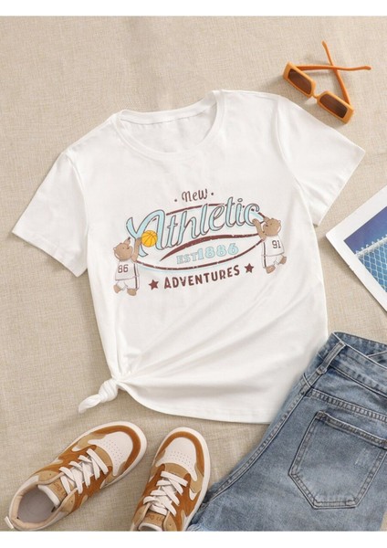 New Adventures Kadın Beyaz Tişört